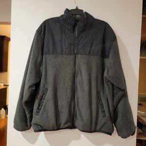 Prides Landing Fleece Zip Up Sweater Jacket Vintage Size L